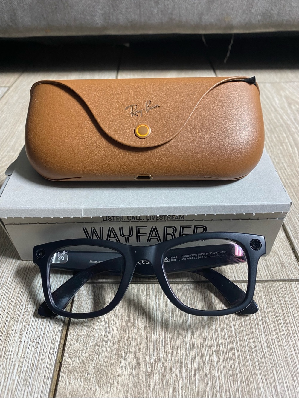 Ray-Ban Meta Wayfarer RW4006 Smart Glasses Gen 1 (FOR PARTS) - Not working